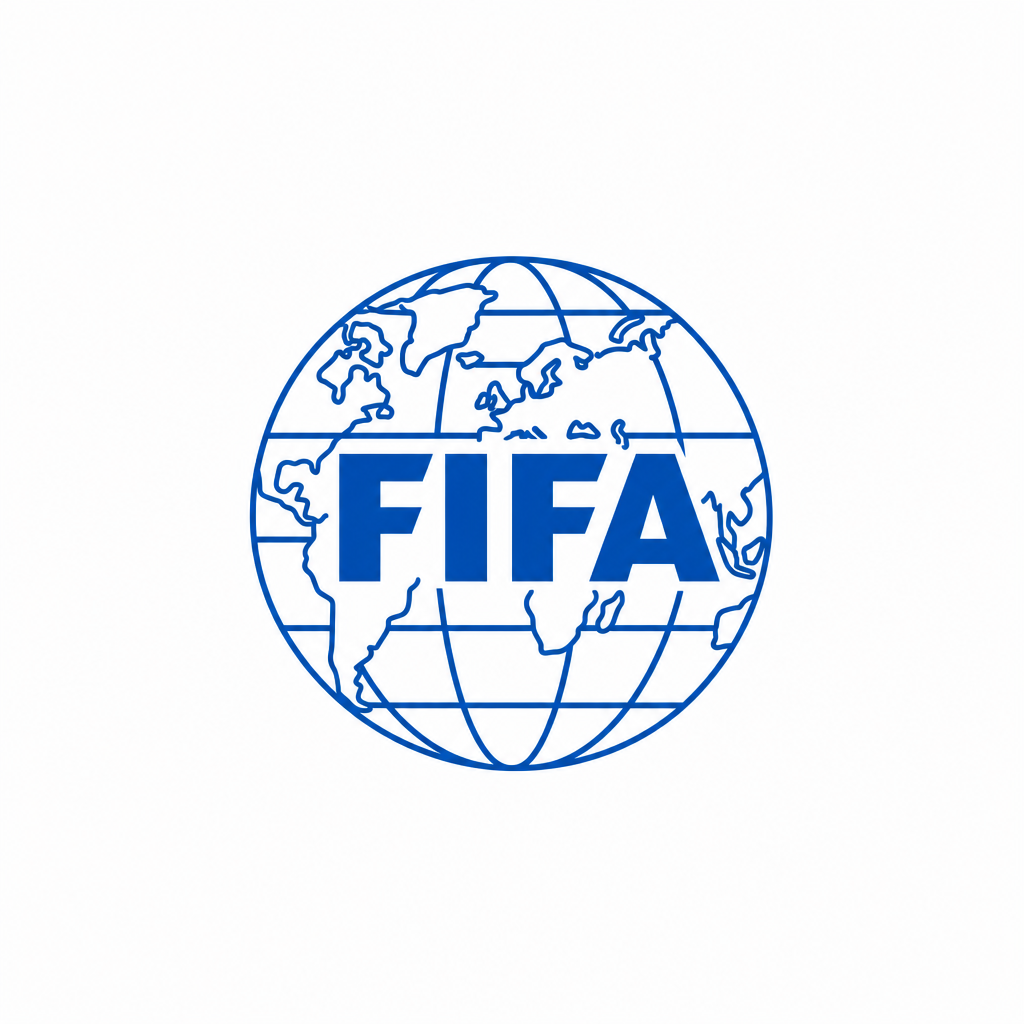 recreate FIFA logo, the referenced images are the current logo. i need u